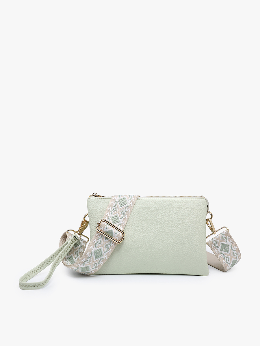 Taupe- Izzy Crossbody w/ Guitar Strap: M2056