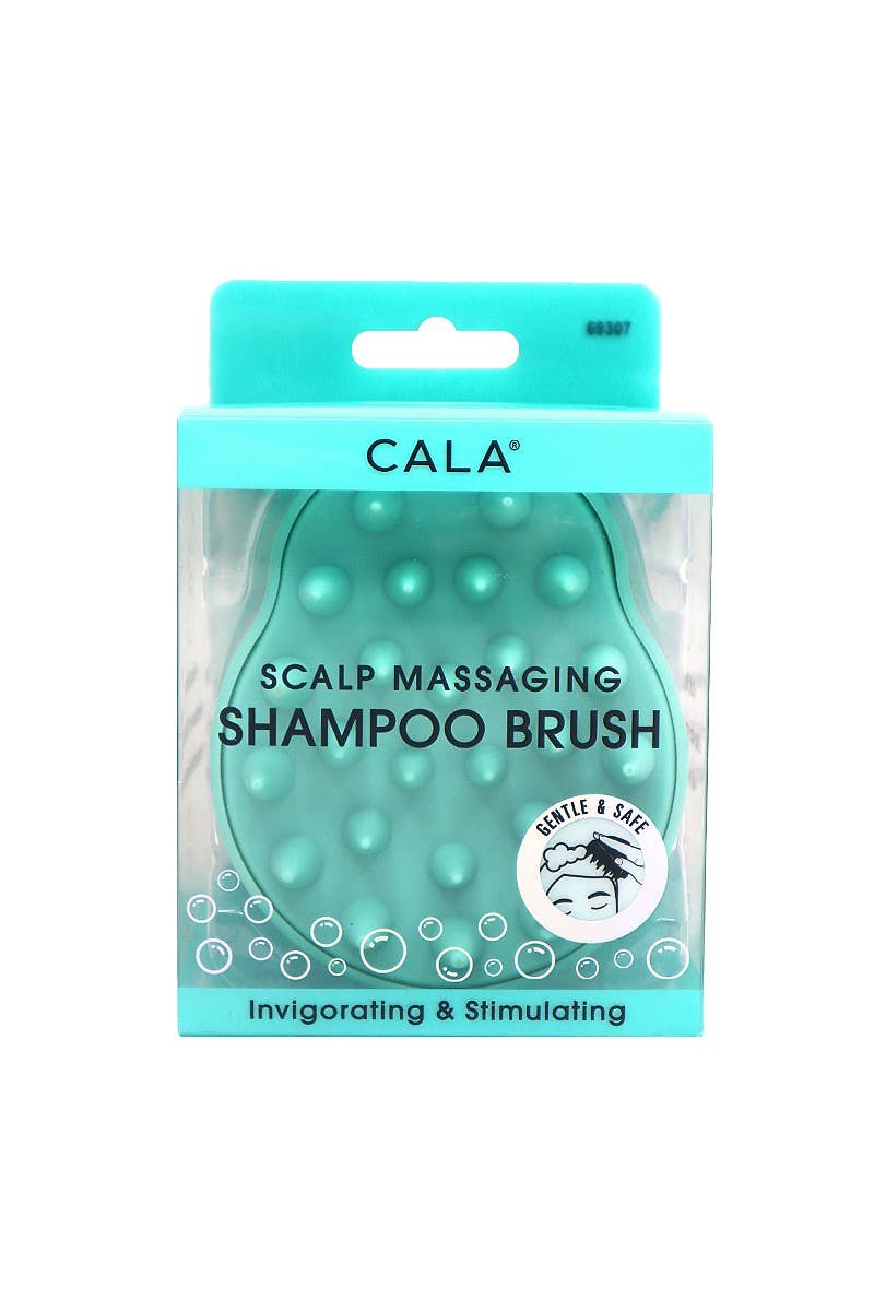 CALA 69307 MINT Scalp Massaging Shampoo Brush