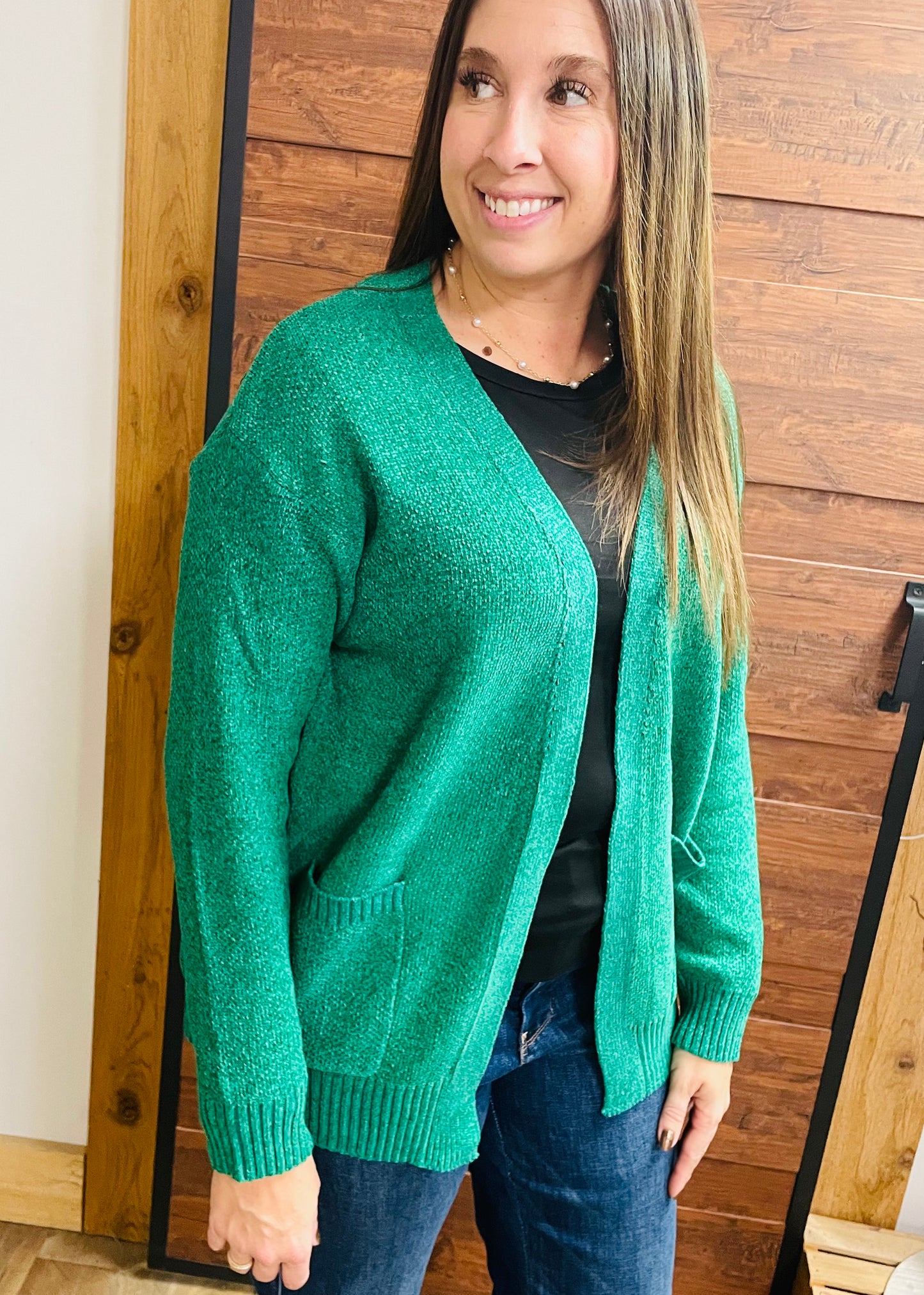 Kelly Green ButterSoft Open Front Cardigan