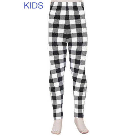 B&W - Kid's Buttery Soft Print Leggings