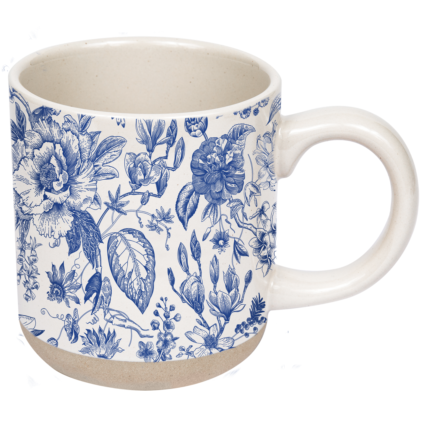 Blue Delft Stoneware Coffee Mug - Spring Home Decor