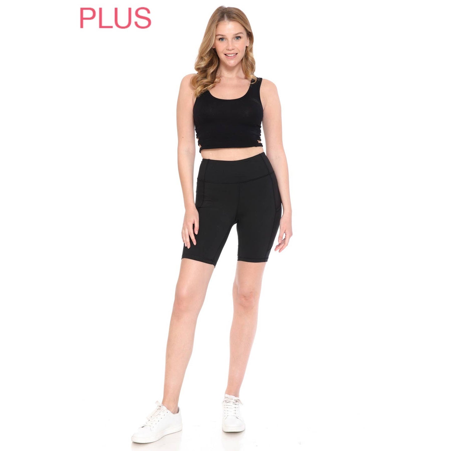 Plus Size Premium Activewear Shorts (8" Inseam)