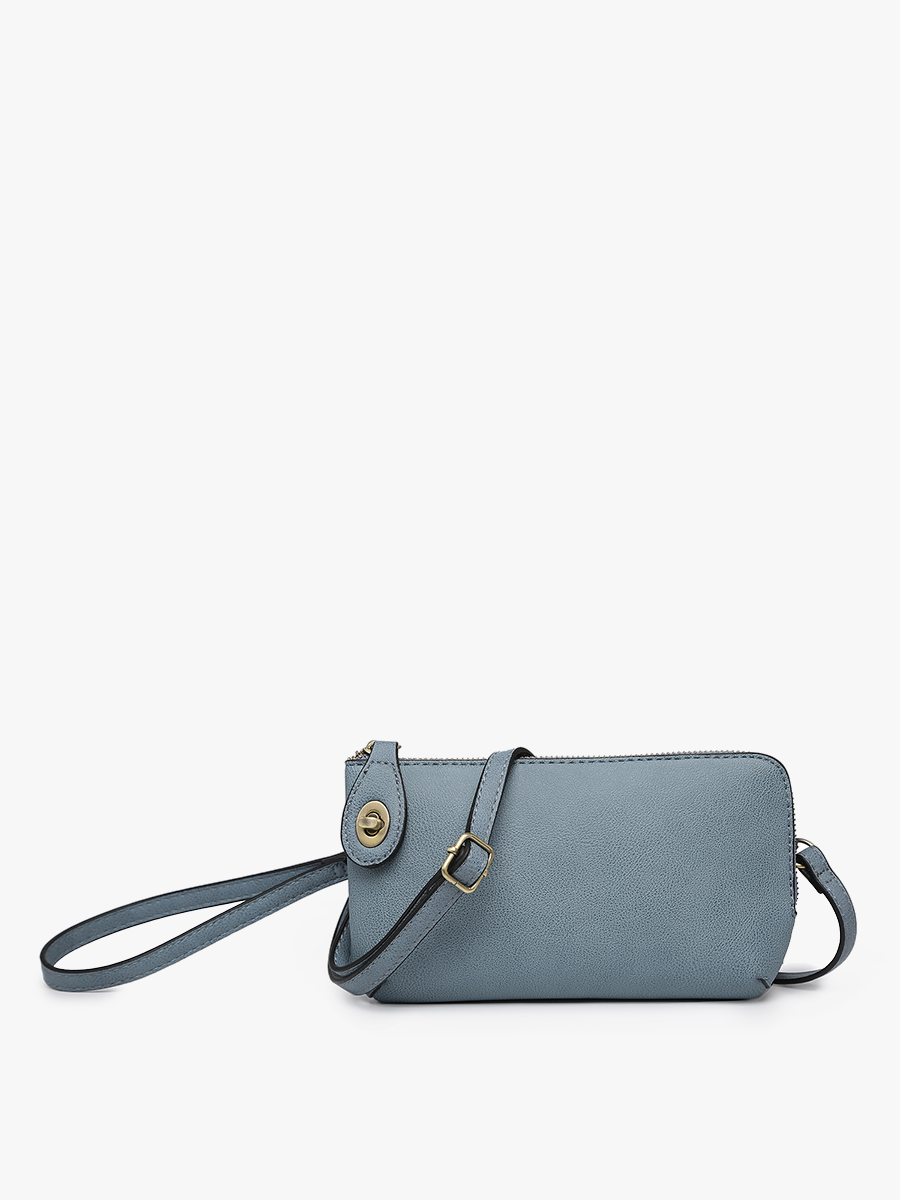 M1818 Kendall Crossbody/Wristlet w/ Twist Lock Closure: Olive