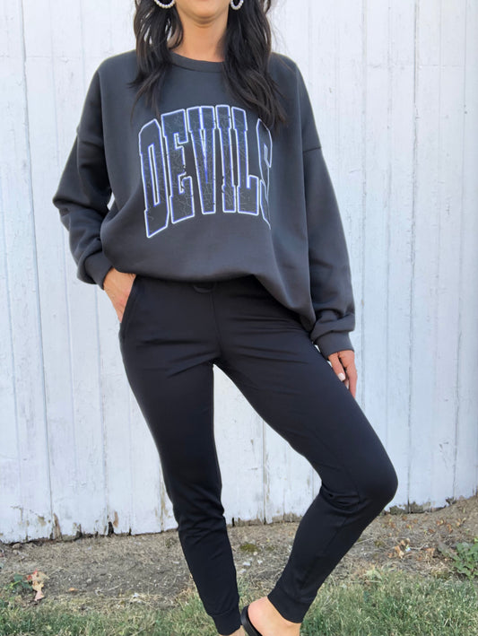 Brookville DEVILS - LUXE Long Sleeve Women's Fit Pullover