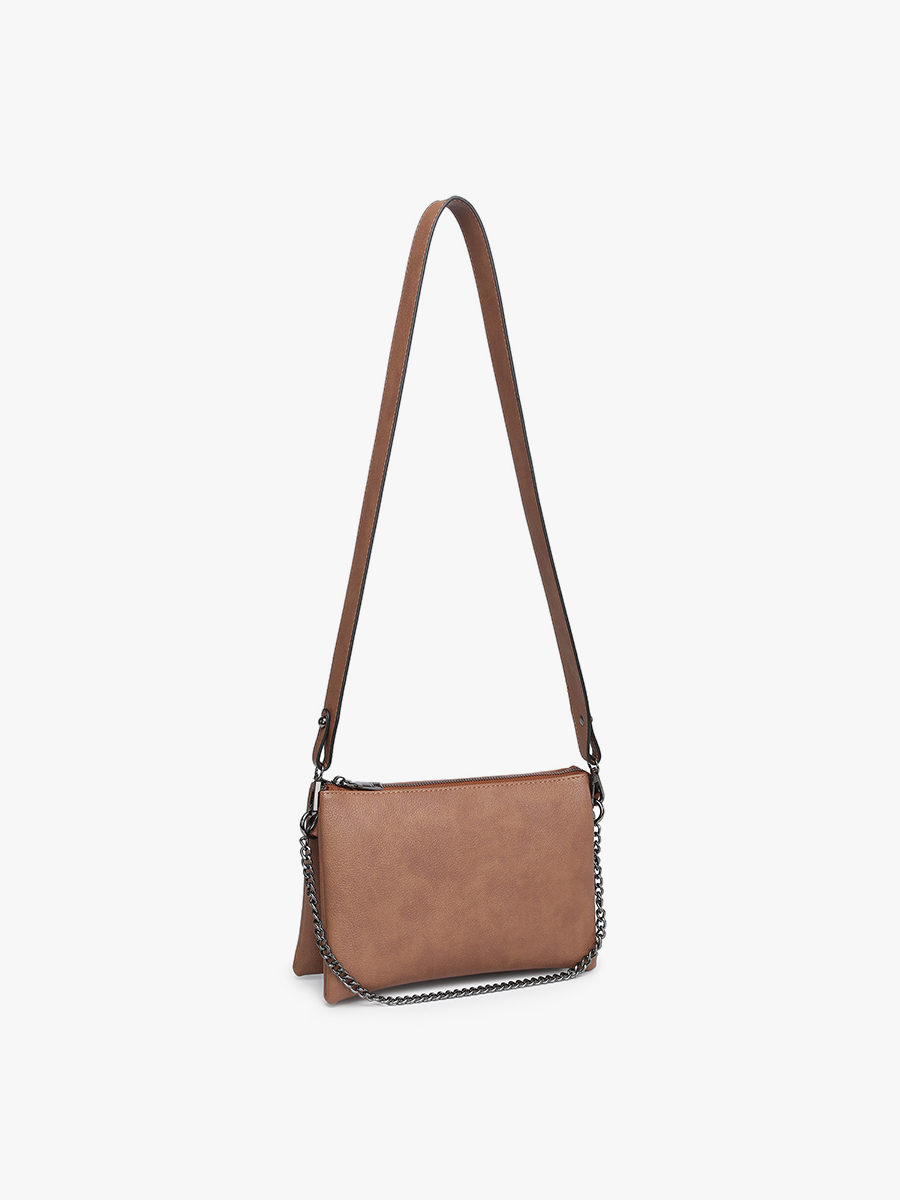 Brown - Izzy Crossbody w/ Chain Strap: M2056CH