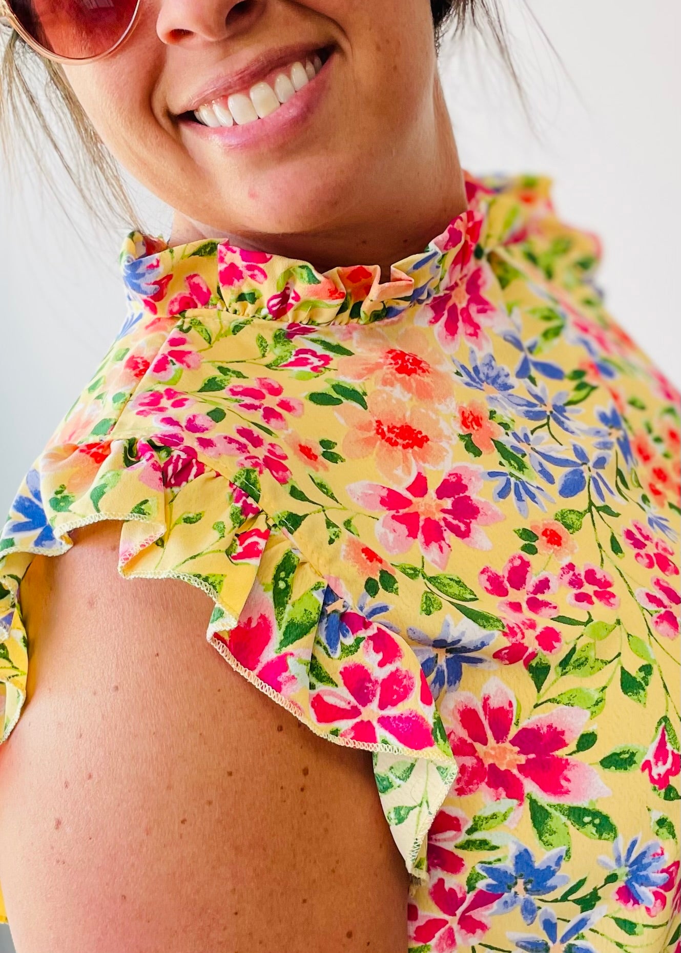 Yellow - As You Wish Floral Top