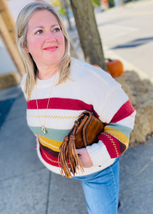 Colorful Striped Sweater