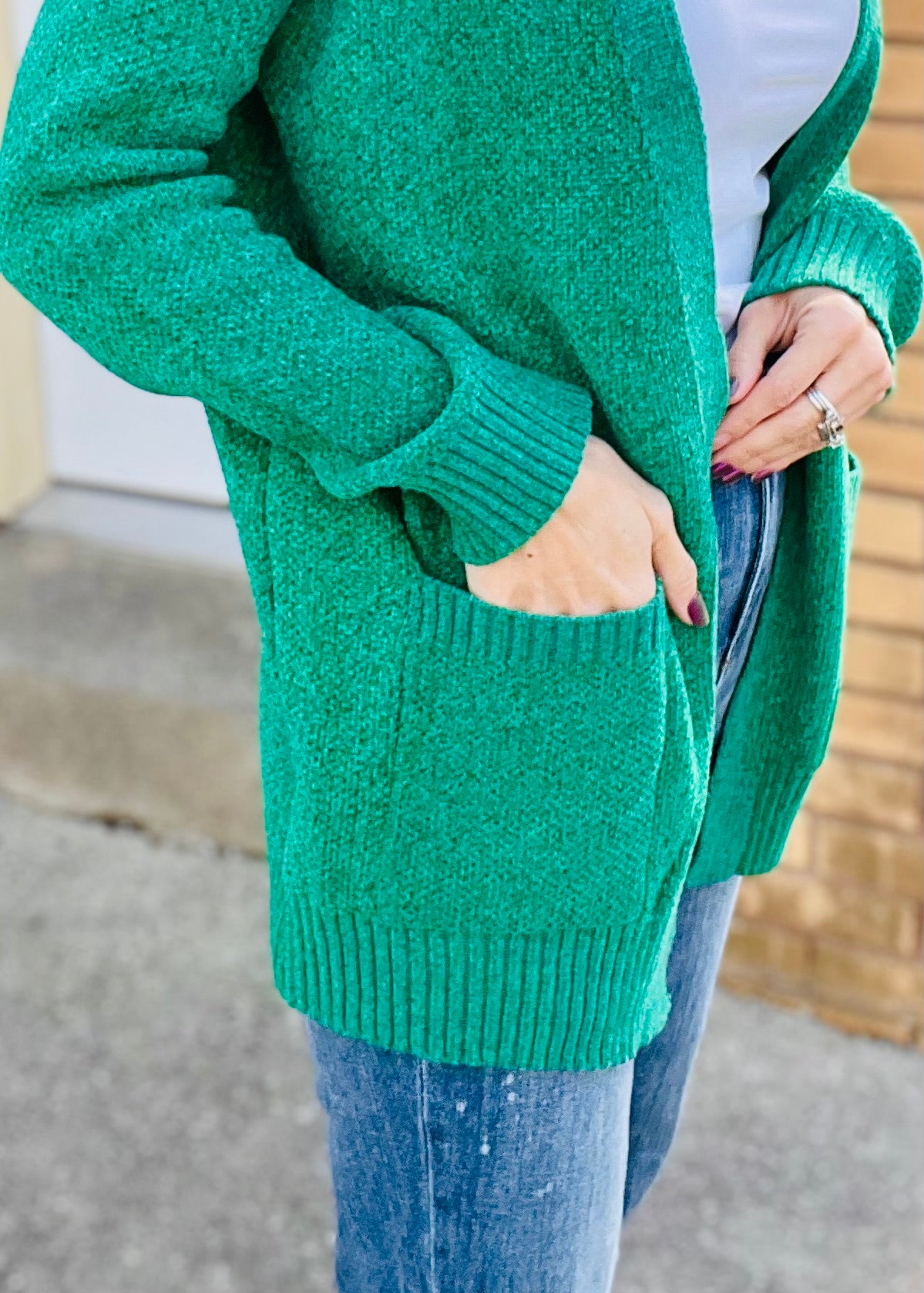 Kelly Green ButterSoft Open Front Cardigan