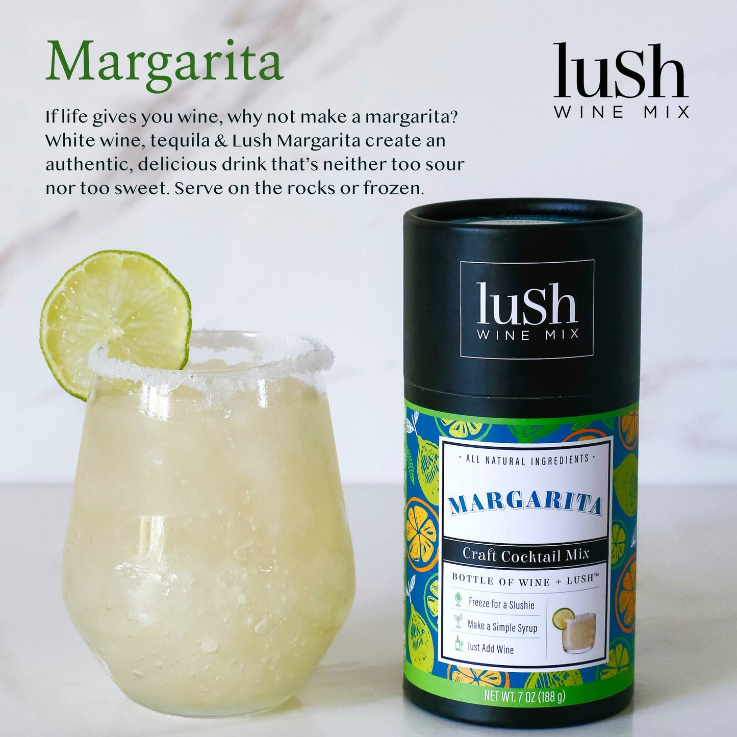 Margarita Canisters - 8+ Organic Cocktail & Mocktail Mix