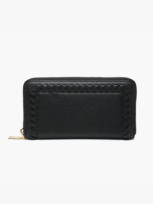 Black Nora Whipstitch Wallet