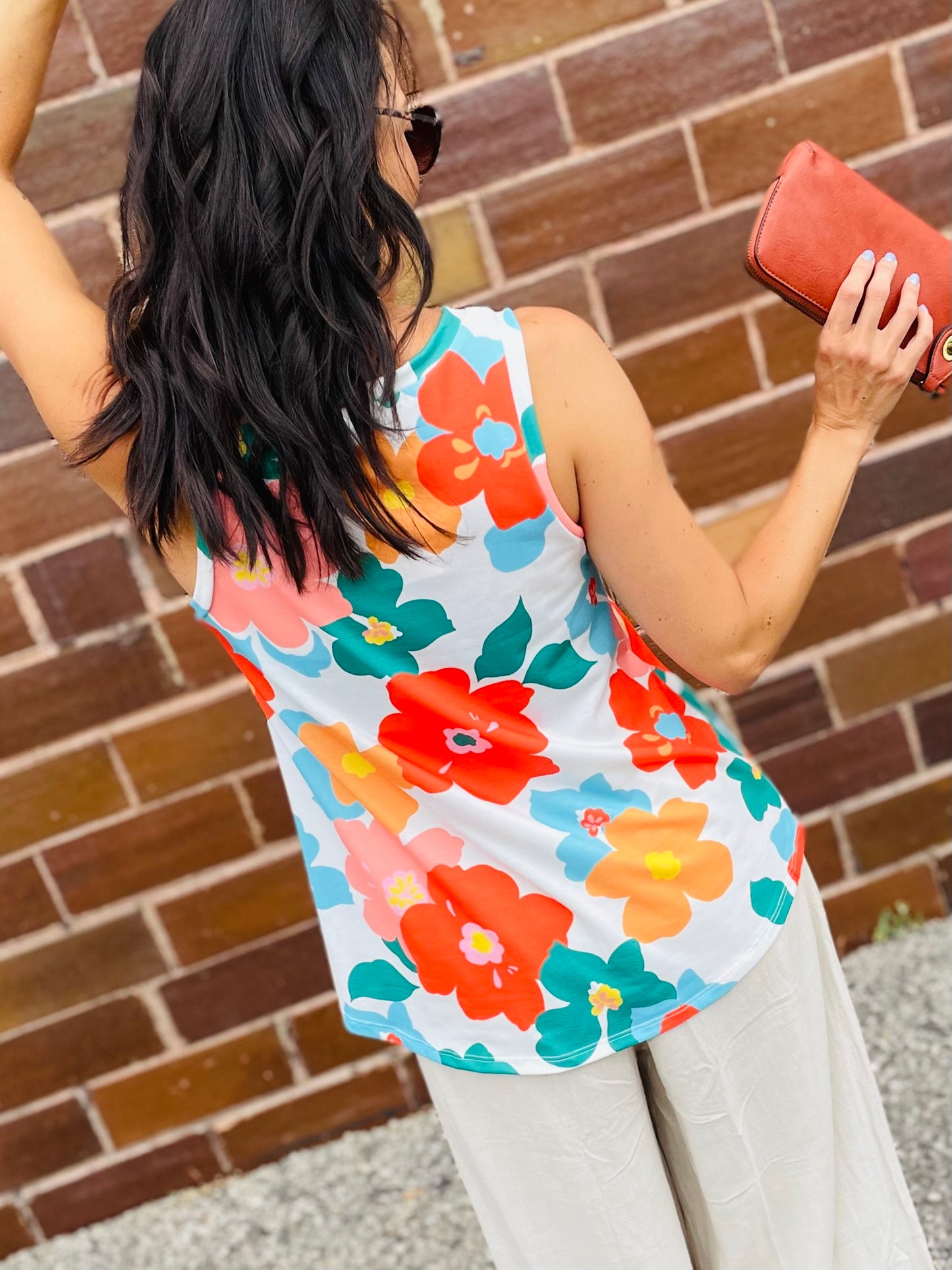 Bright Floral Tank Top