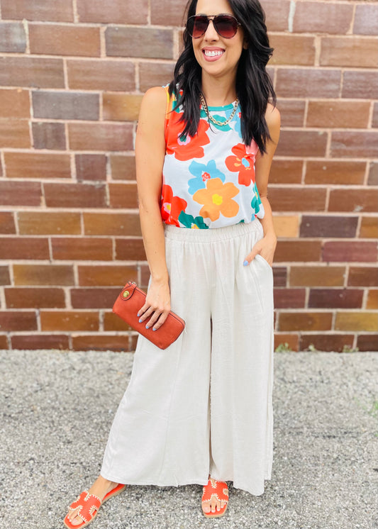 Bright Floral Tank Top