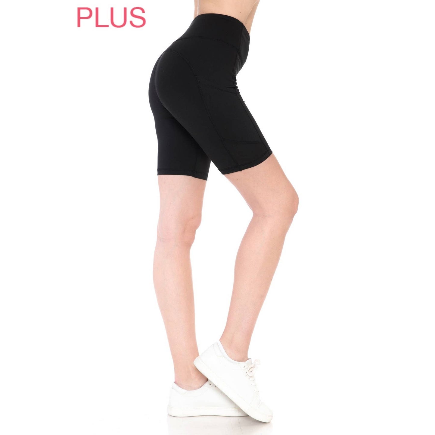 Plus Size Premium Activewear Shorts (8" Inseam)