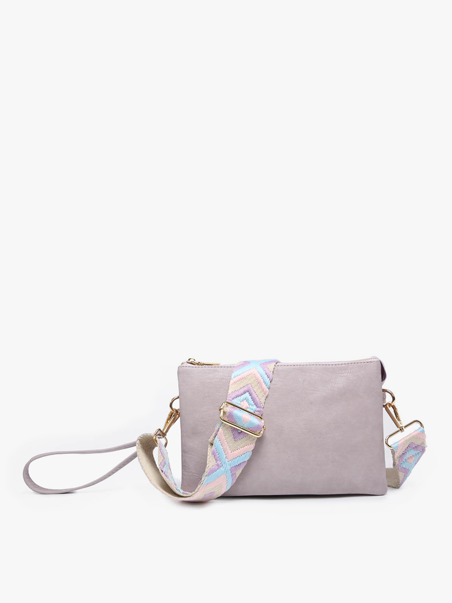 Taupe- Izzy Crossbody w/ Guitar Strap: M2056