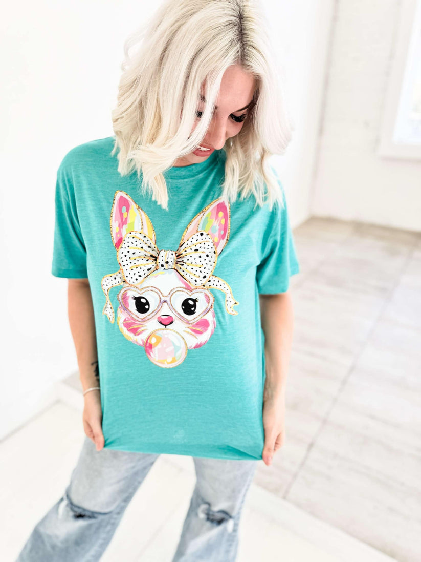 Bunny Bubble Graphic Tee - Made to Order