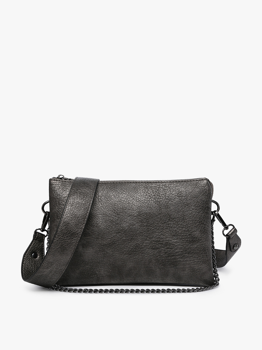 Black - Izzy Crossbody w/ Chain Strap:M2056CH