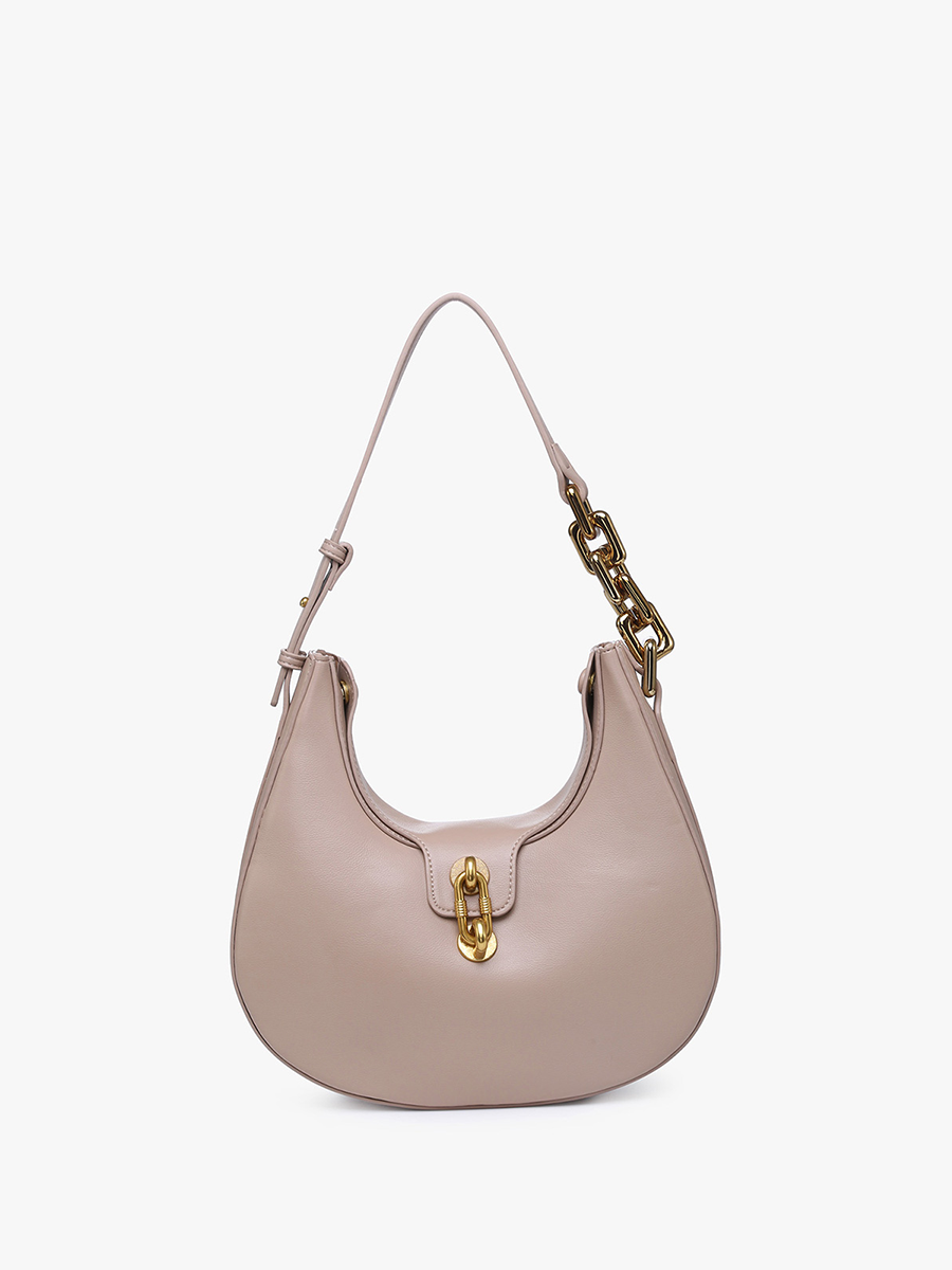 Mocha - Dallas Twist-Lock Shoulder Bag JN2240