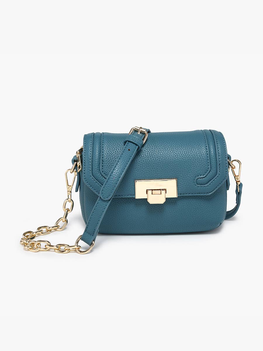 OCEAN BLUE: Casablanca Detailed Snap Crossbody