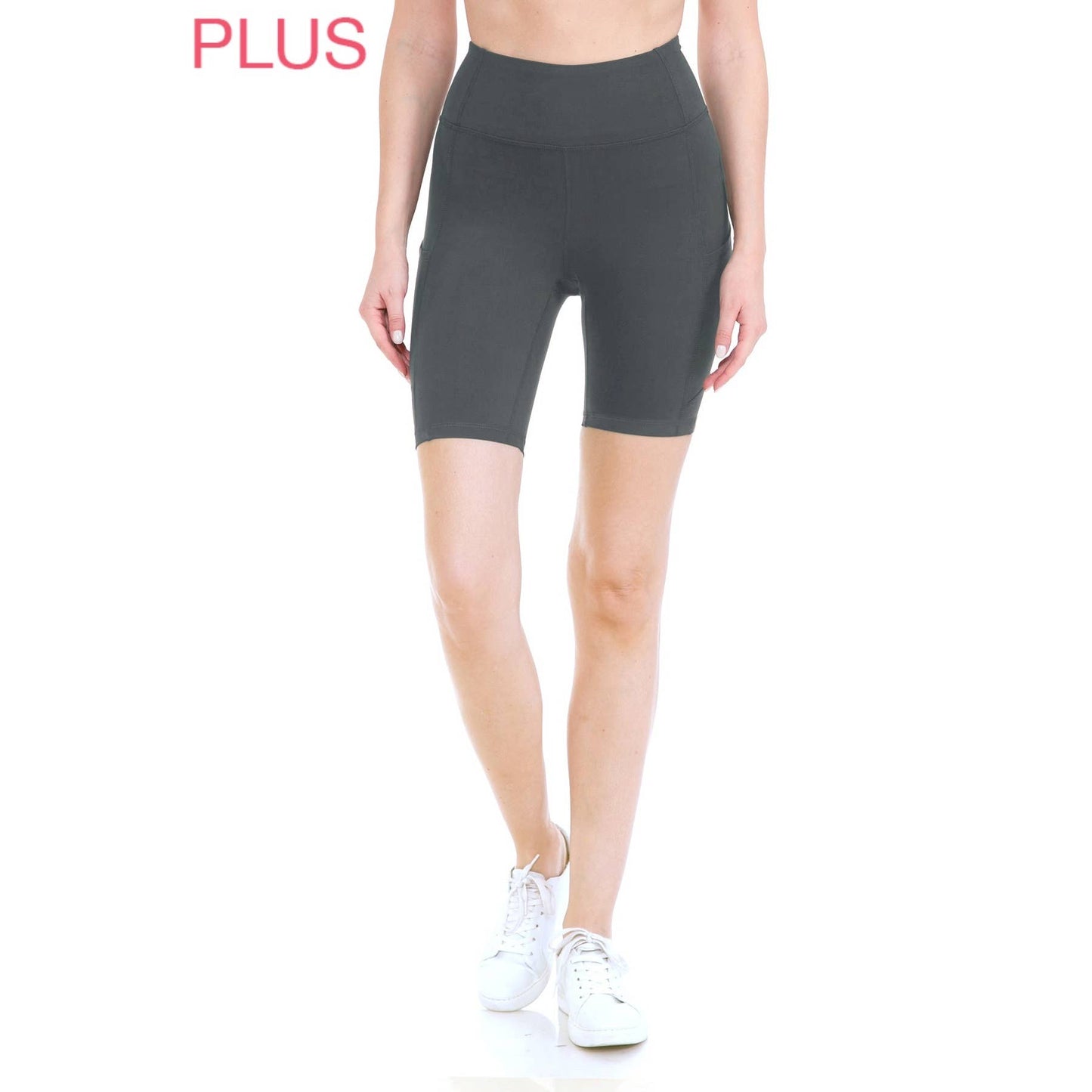 Plus Size Premium Activewear Shorts (8" Inseam)