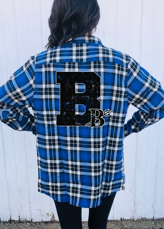 Brookville Black B School Flannel - Made to Order