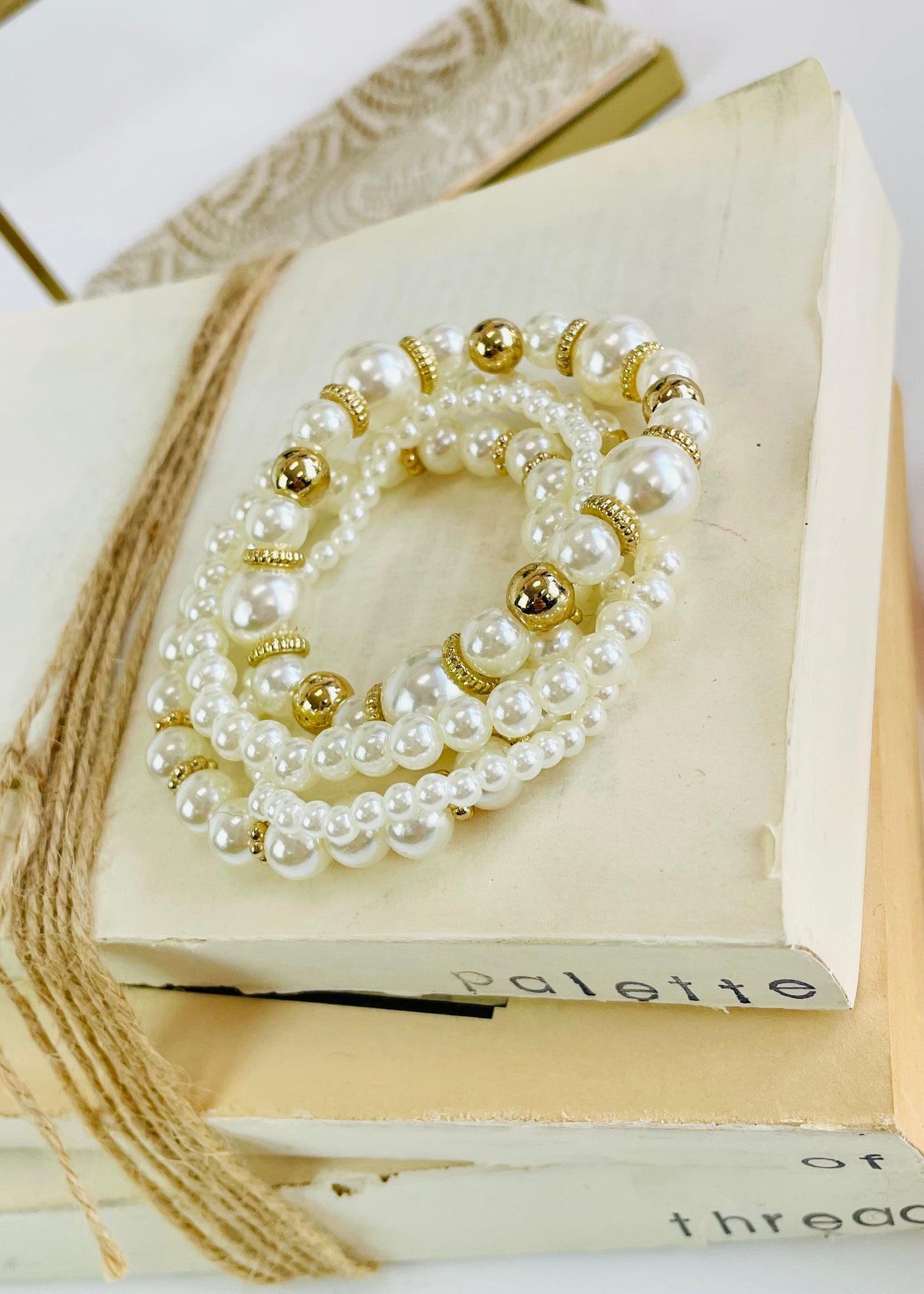 Pearl Designer Inspired Bracelet Stacks