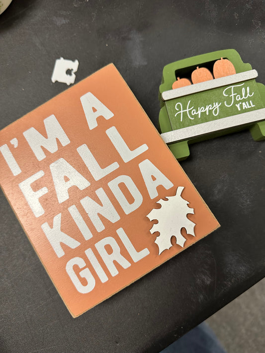 Fall Girl Sitter Set