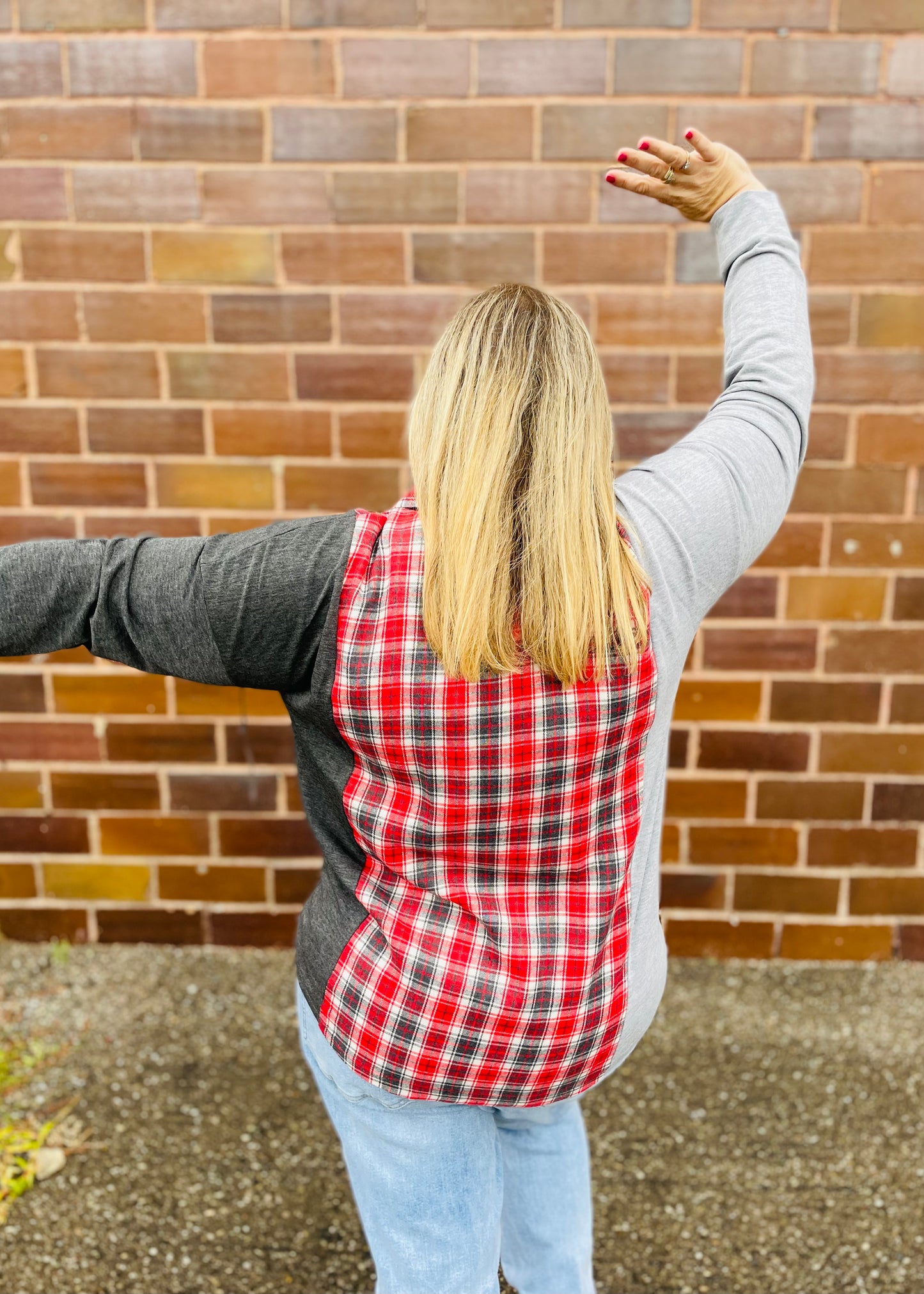 Plaid Color Block Shacket