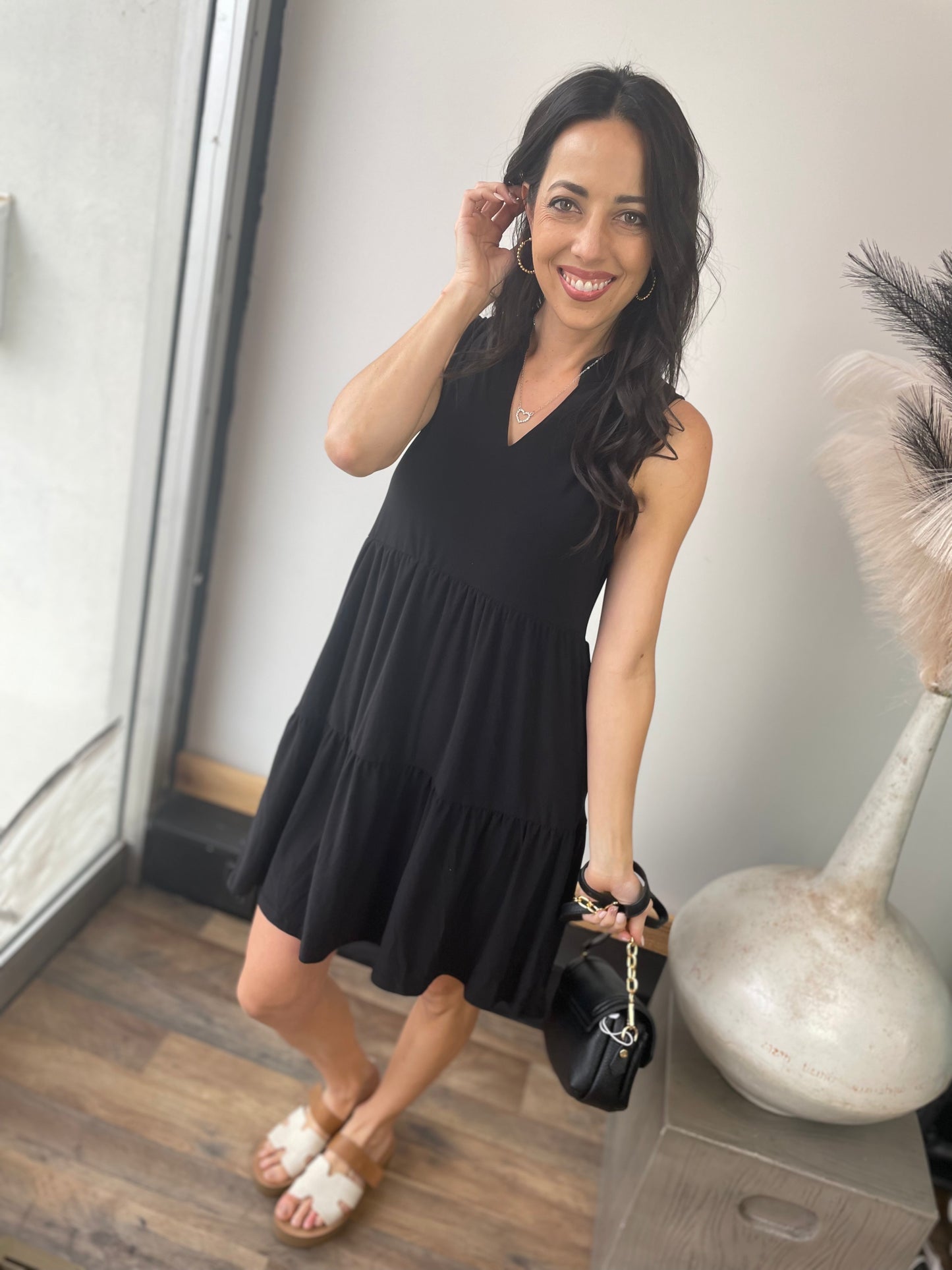 Black Tiered Dress