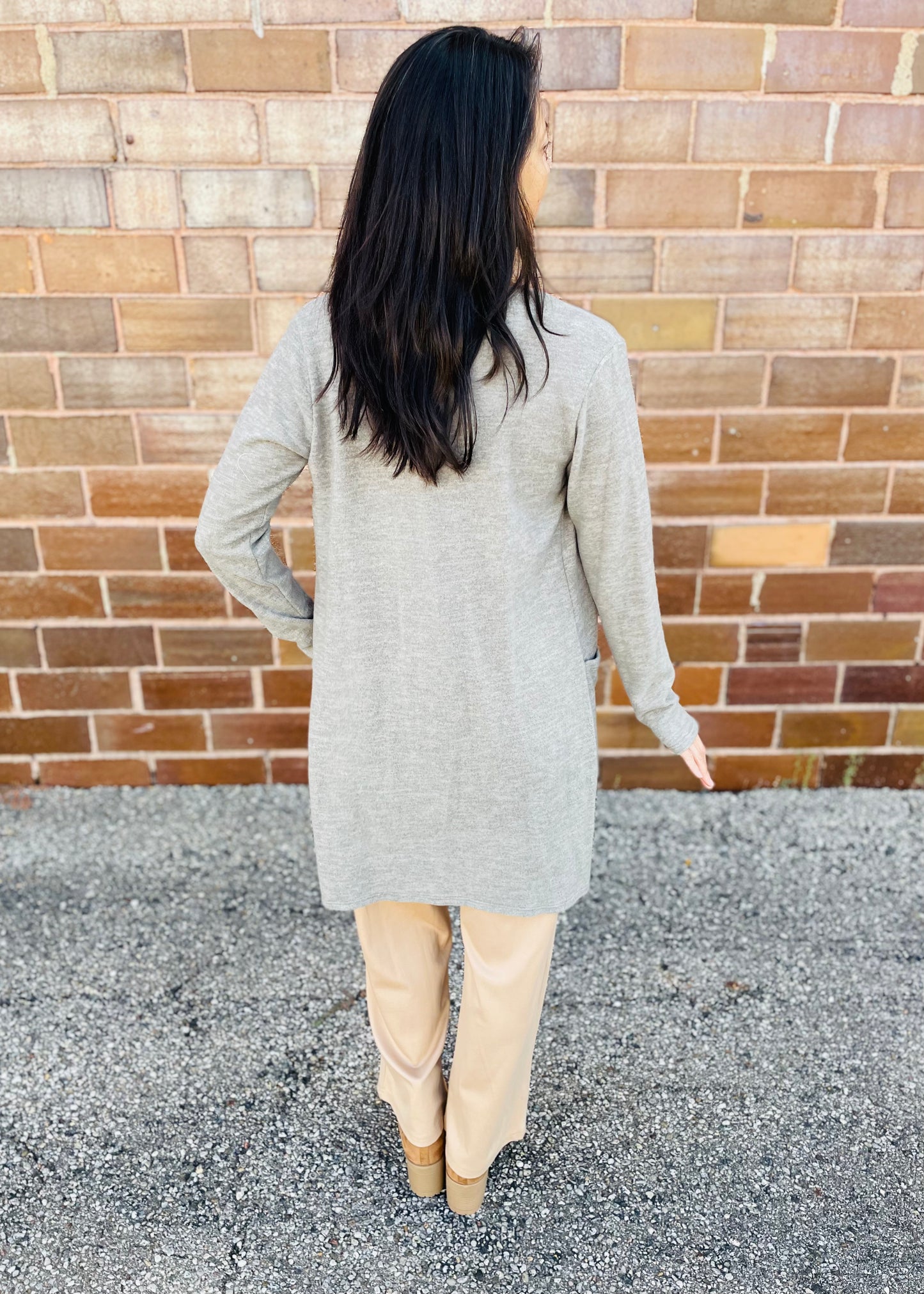 Olive - Soft Knit Cardigan with Pockets