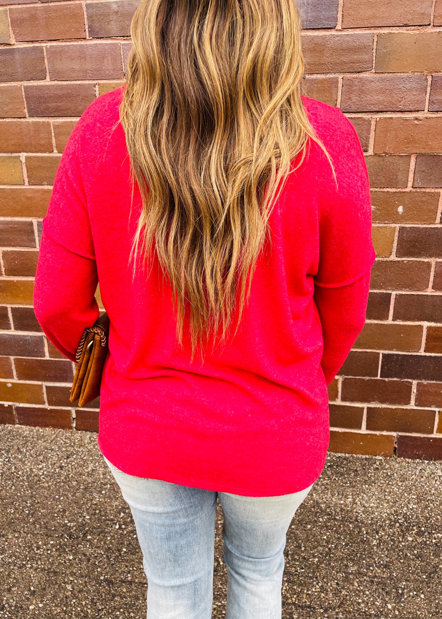 Red - Top Stitch Top