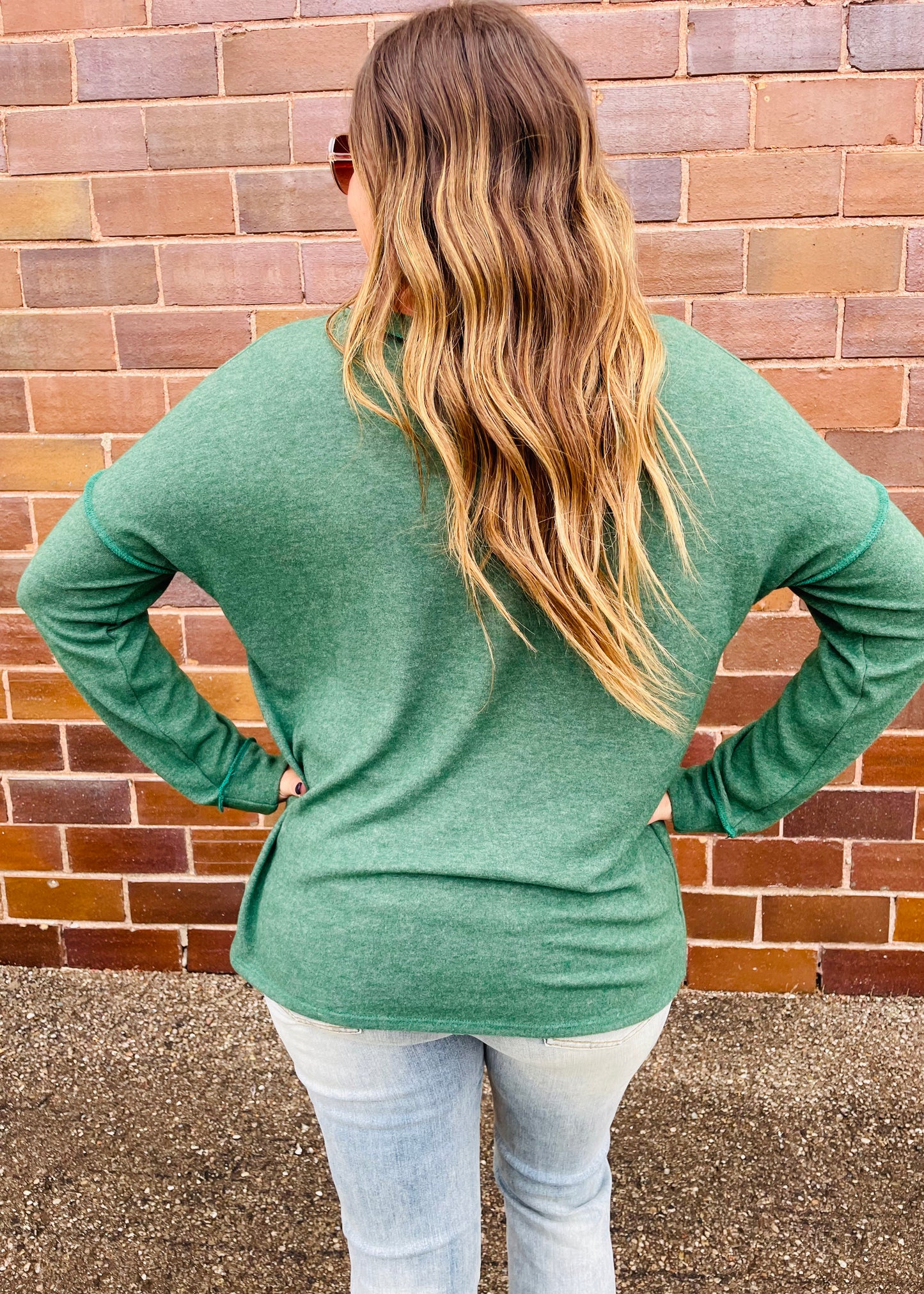 Olive - Top Stitch Top