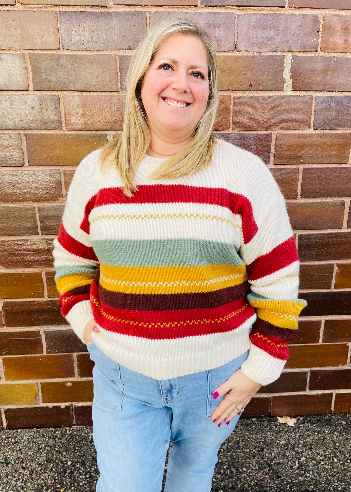 Colorful Striped Sweater