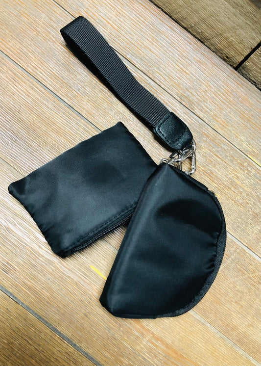 Black Sporty Wristlet