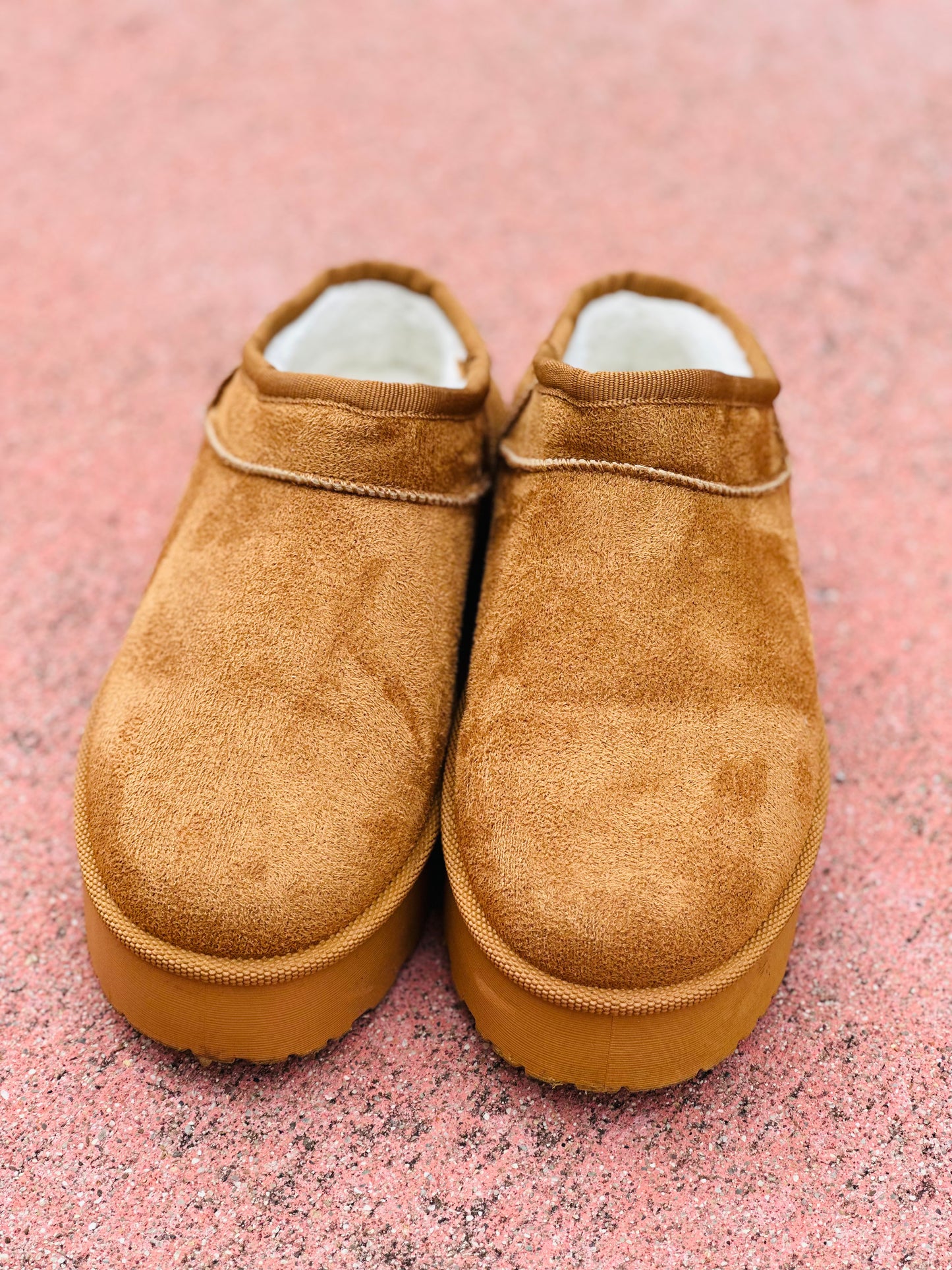 Tan Slip On Booties