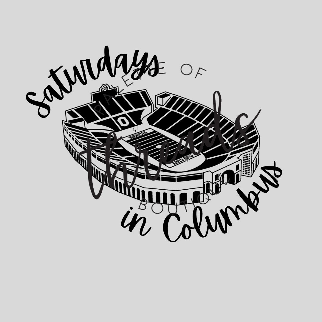 MADE TO ORDER - SATURDAYS IN COLUMBUS GRAPHIC TEE