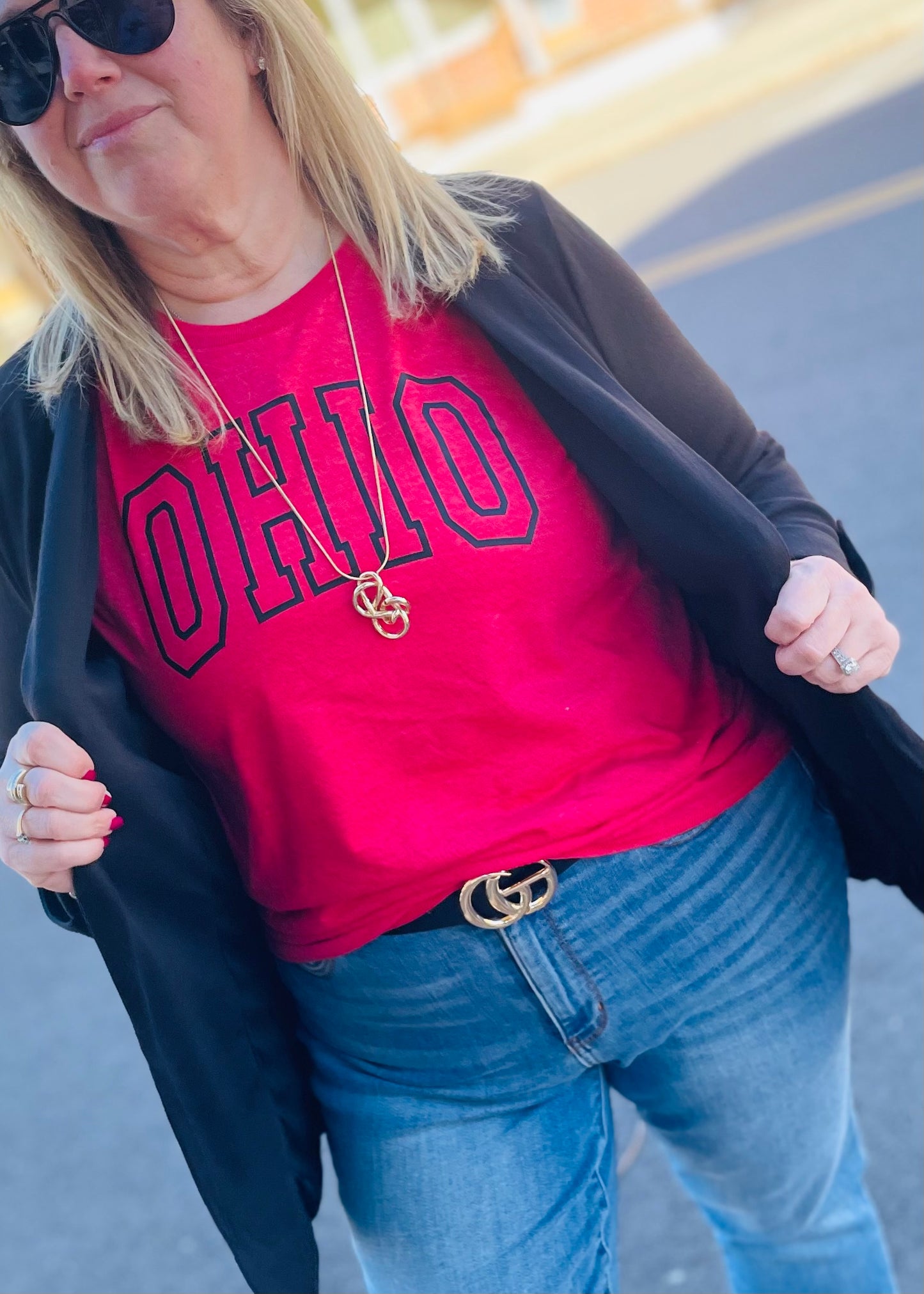 OHIO Red Graphic Tee