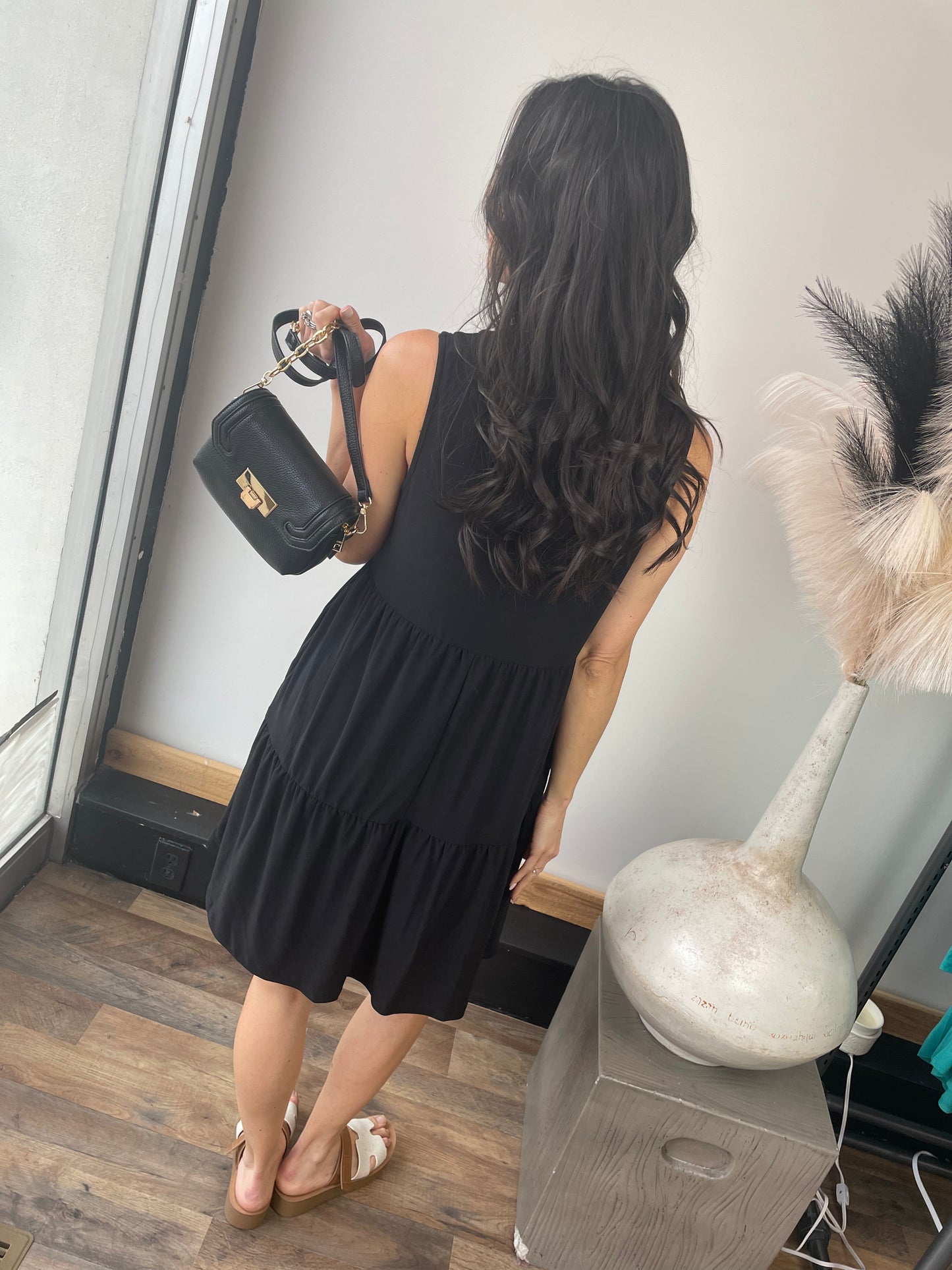 Black Tiered Dress