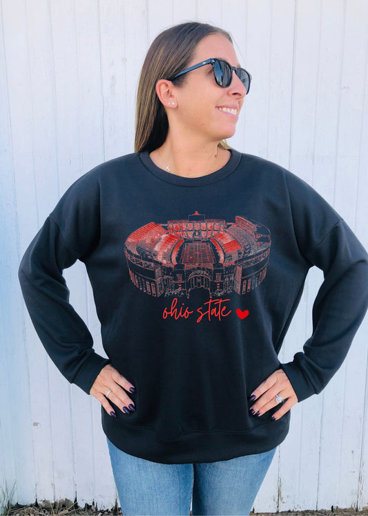 Ohio State Buckeyes Graphic Pullover - Made to Order