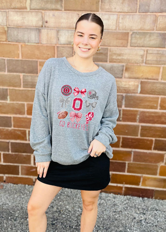 MADE TO ORDER - GO OH ❤️🏈 Luxurious Comfort Fleece-Lined Pullover