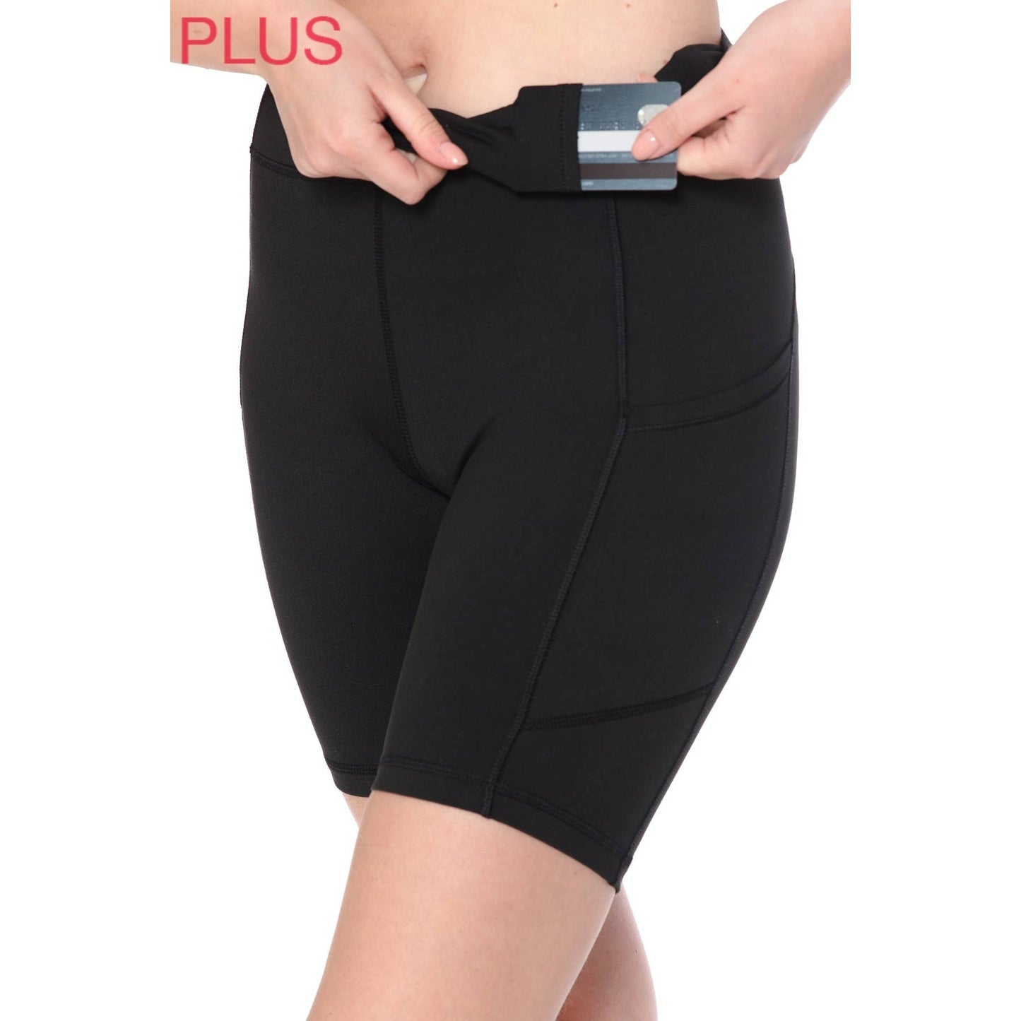 Plus Size Premium Activewear Shorts (8" Inseam)