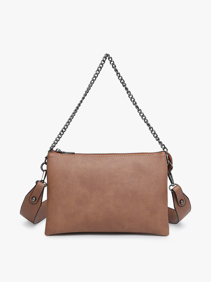 Brown - Izzy Crossbody w/ Chain Strap: M2056CH