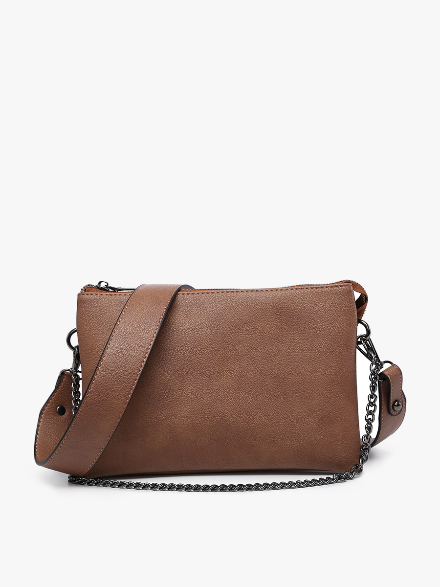 Brown - Izzy Crossbody w/ Chain Strap: M2056CH