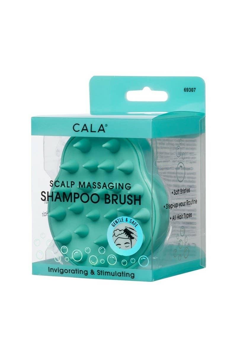 CALA 69307 MINT Scalp Massaging Shampoo Brush